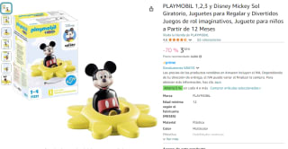 Playmobil 1,2,3 y Disney Mickey Sol Giratorio por 3€