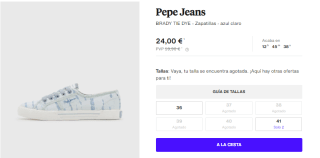 Calzado Pepe Jeans y Diadora desde solo 11,50€