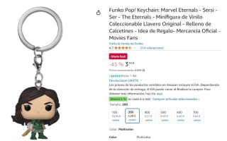 Llavero funko pop Keychain: Marvel Eternals - Sersi - Ser por tan sólo 3,20