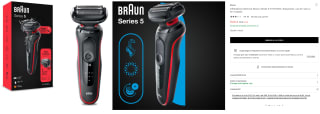 Afeitadora eléctrica Braun Series 5 51-R1000s, EasyClean por 59,90€