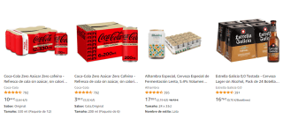 Ahorra 20% cuando gastes 50€ en bebidas en amazon