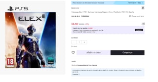 Juego PS5 Elex II por 14.5€ (Cuenta Nueva 8.7€)