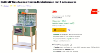 KidKraft® Speelkeuken Time to Cook voor €26 bij Bol.com