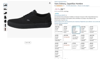 Zapatillas Vans Doheny Hombre por 26,40€