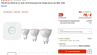 Grensdeal: Philips Hue Starterskit (3-pack) voor €79
