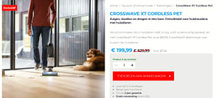 Bissell CrossWave X7 Cordless Pet vloerreiniger voor €199,99 bij Bissell