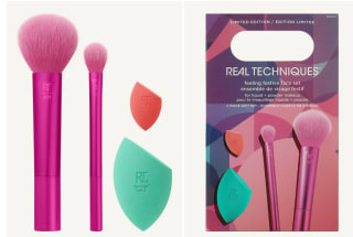 Real Techniques Feeling Festive Face Set Penselenset voor €13,79 bij de Bijenkorf