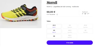 Zapatillas de Trekking de Hombre Merrell NOVA 3 por 68€