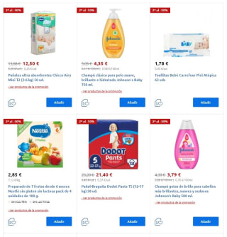 Segunda Unidad de 50% de Descuento en Carrefour.