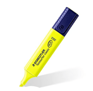 Rotuladores Staedtler 364-1 fluorescentes Textsurfer 10 marcadores amarillos por 5,13€