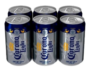 Pack x6 Cerveza Corona Light latas 330ml por $65