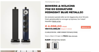 Bowers & Wilkins 702 S3 Signature vloerstaande speaker Midnight Blue Metallic voor €4.998 per paar bij Hifi Klubben