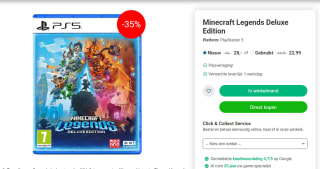 Minecraft Legends - Deluxe Edition voor €28 bij NedGame