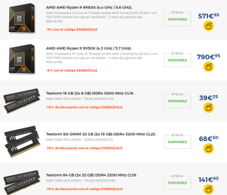 10% descuento en componentes ordenadores