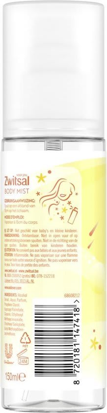 Zwitsal - Body Mist Origineel - Verfrissende Geur - 6 x 150ml -voor €22,29 bij bol.com