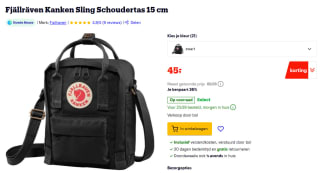 Fjällräven Kånken Sling schoudertas voor €45 bij Bol