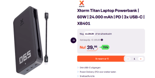 Xtorm XB4 Series Powerbank Titan PD 24000mAh - 60W voor €39,95 bij Ibood