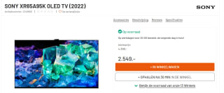Sony Bravia QD OLED XR-65A95K (2022) voor €2.549 bij Kamera express