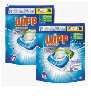 Pack 2 x 33 Capsulas de Wipp Express Power Caps por 13.99€ (Cuenta Nueva 8.4€)