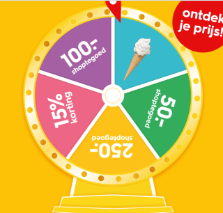 Hema draai en win actie: pak 15% korting op je aankoop