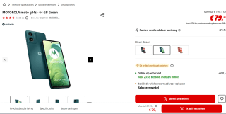 Motorola moto g04s - 64 GB- Sea Green voor €79 bij de mediamarkt