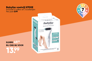 Babyliss voetvijl H700E voor €13,99 bij Big Bazar