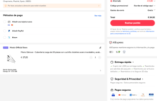 Cuberteria Monix Génova 24 unidades por solo 24,52€