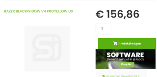 Razer BlackWidow V4 Pro, gaming toetsenbord voor €156,86 bij Sicomputers