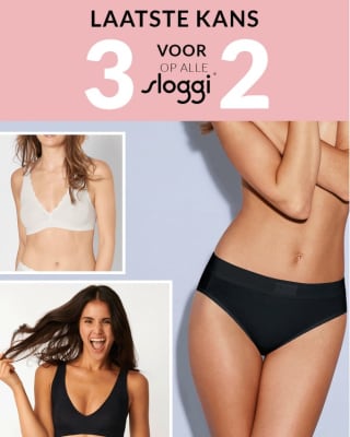 3 halen 2 betalen op Sloggi ondergoed bij BON'A PARTE