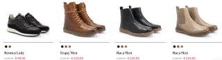 Travelin' enkellaarzen en veterschoenen met korting via Landleven