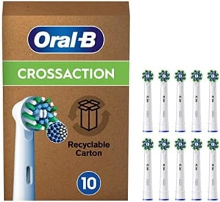 10 stuks Oral-B Pro CrossAction Opzetborstels voor elektrische tandenborstels voor €22,49 bij Amazon