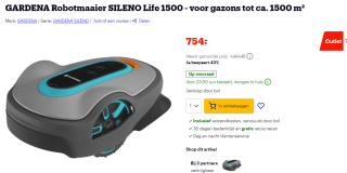 Gardena Robotmaaier Sileno Life 1500 voor €754 bij Bol.com