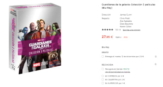 Guardianes de la galaxia: Colección 3 películas (Blu-Ray) por 27,95€