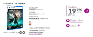 Juego para PS5 Lords of the Fallen por 19,99€