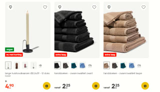 20% korting op alles bij de Hema