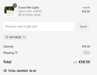 Govee Outdoor Net Lights verlichting voor €58,50 dmv code bij Govee