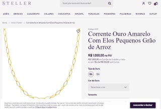 Corrente Ouro 10k Amarelo