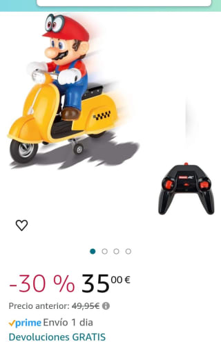 Carrera RC 2,4GHz Super Mario Odyssey por 35€.