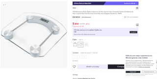 Marca IPSDI Básculas de Baño Digitales por tan sólo 5,86€