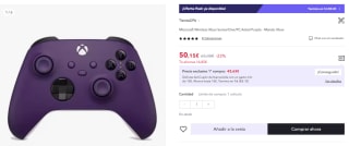 Microsoft Mando Inalámbrico Xbox Púrpura Astral por 35,15€