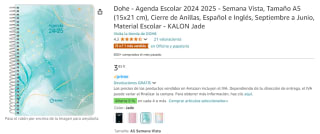 Agenda escolar 2024-2025 Tamaño A5 por 3,85€ varios diseños