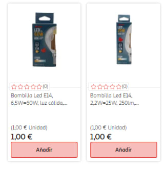 Varios packs de Bombillas LED por tan solo 1€