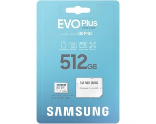 Tarjeta micro SD samsung evo plus 512GB por 31.41€