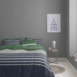 Cinderella dekbedovertrek 240 X 220/200 groen/blauw streepmotief voor €27,95