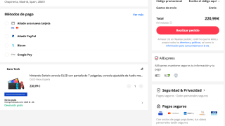 Consola Nintendo Switch Oled por solo 220,99€