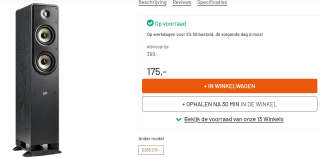 Polk Signature Elite ES50 Vloerstaande Speaker voor €175 bij Kamera Express