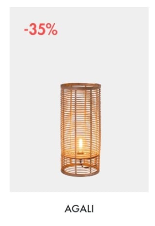 AGALI Lámpara de mesa natural por 45€.