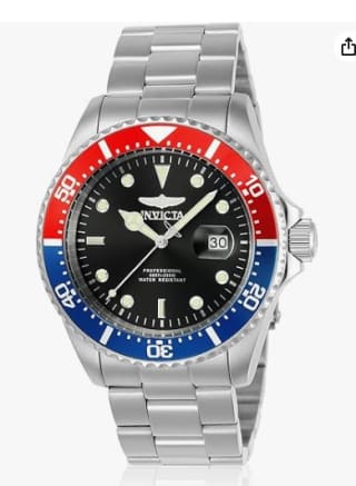Reloj de cuarzo para hombre de acero inoxidable, 43 mm Invicta Pro Diver por 56€