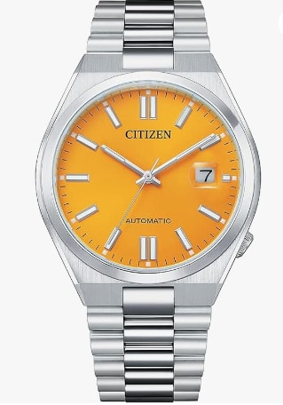 Montre Citizen Analogique Automatique avec Un Bracelet en Acier Inoxydable Tsuyosa à 264€