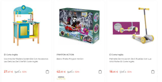 Hasta 50% descuento en juguetes y 3x2 en Pinypon